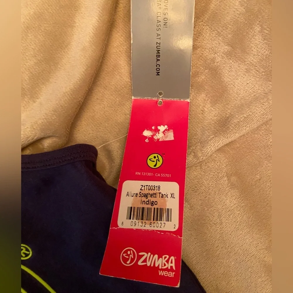 Brand New Zumba Allure Spaghetti Tank Size XL - Picture 4 of 7